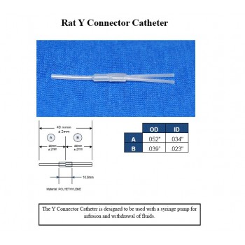 Rat "Y" Connector Catheter, 4.5F, 40mm L (sterile)